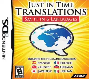 Just in Time Translations - Say It in 6 Languages (USA)-Nintendo DS